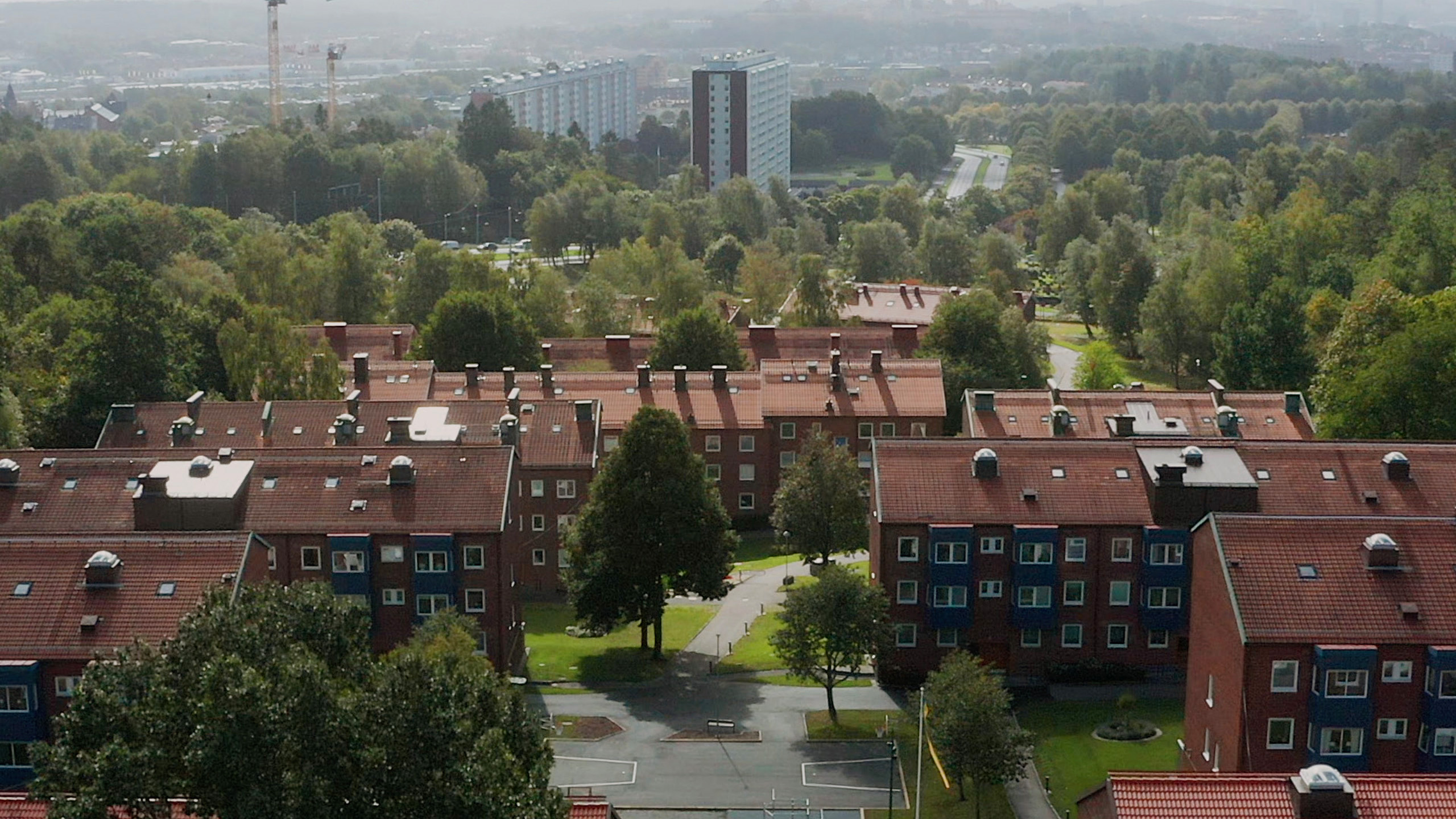 Nymånegatan flygbild